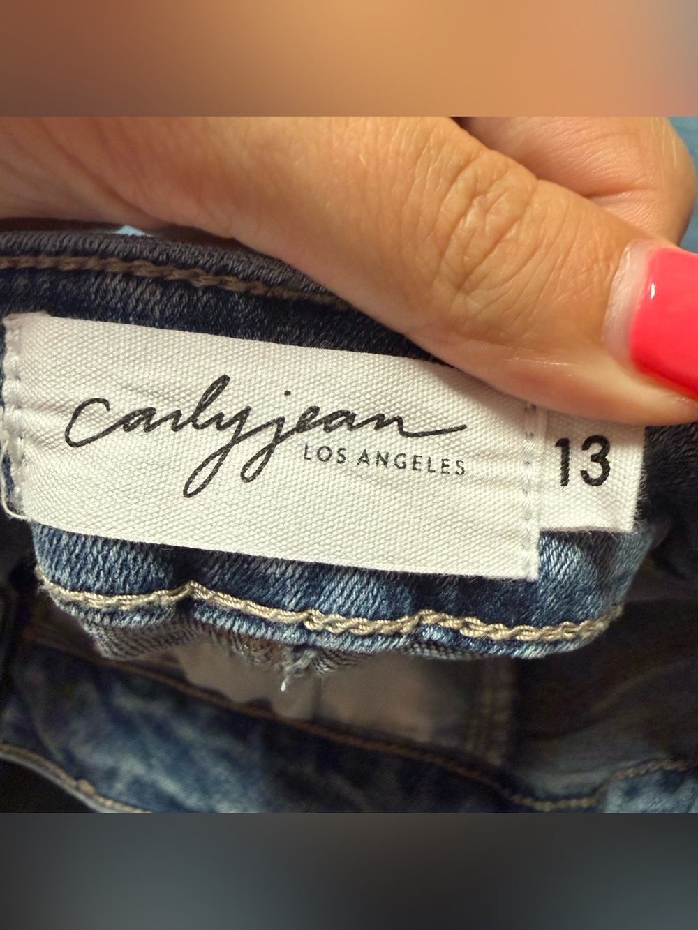 Carly Jean Los Angeles Laurel High Rise Wide Leg Jeans Size 13 - Picture 4 of 5
